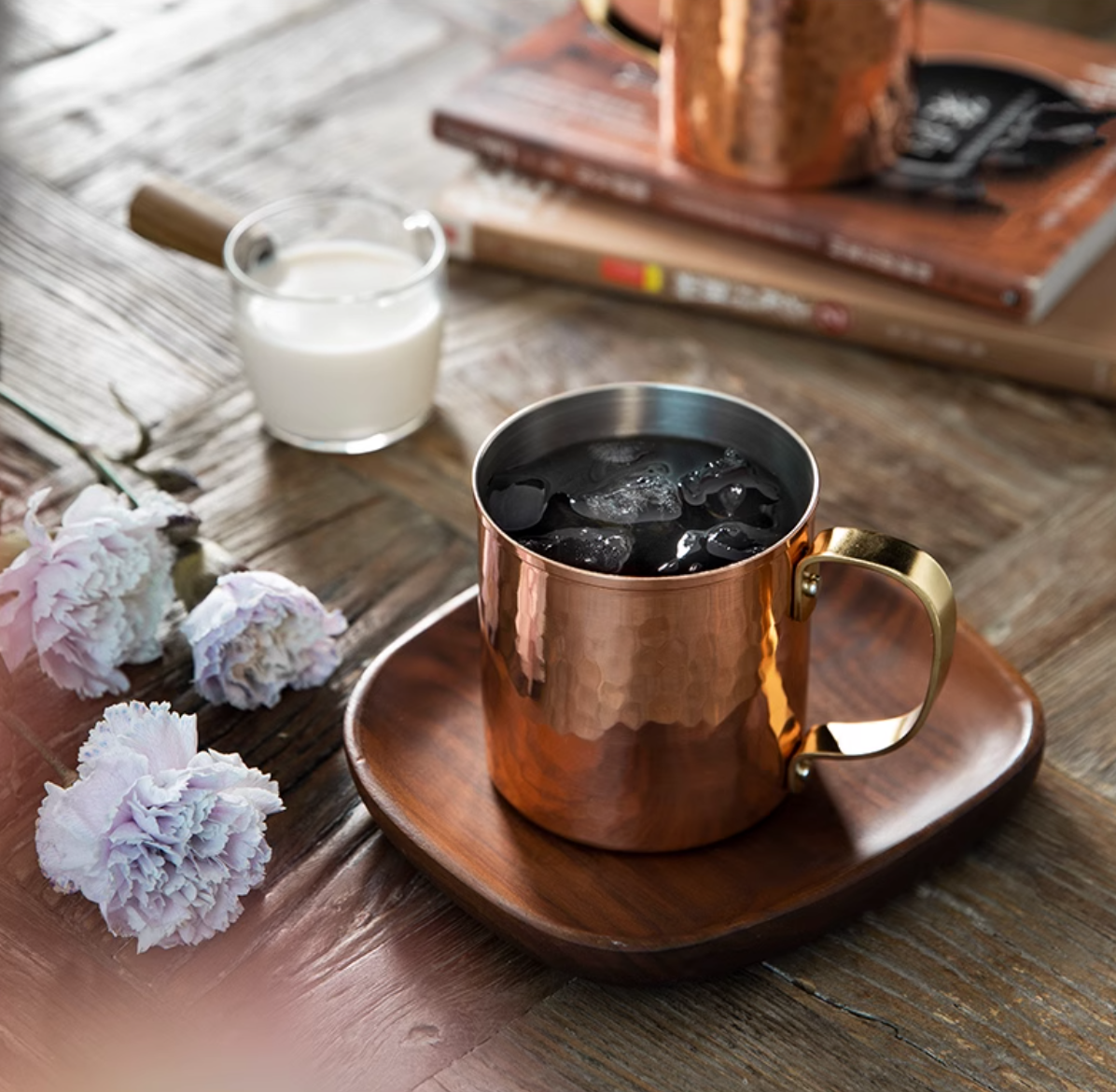 Shimoyama Copper Hammered Pattern Coffee Mug