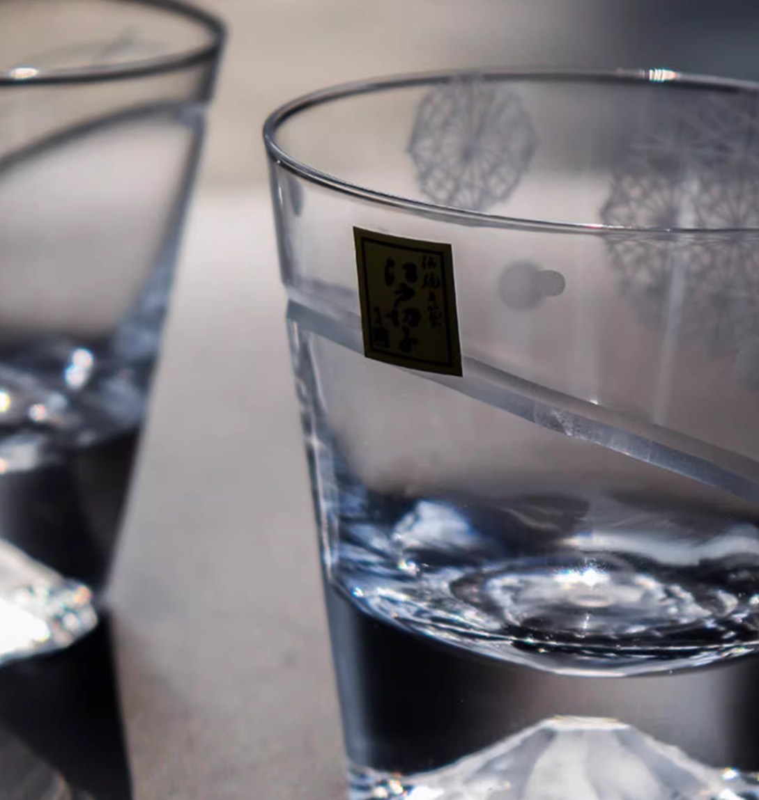 Tajima Glass Mount Fuji Whiskey Glass