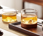 Mokushou Mountain Range Glass Tea Cup