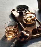 Mokushou Mountain Range Glass Tea Cup