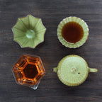 Longquan Celadon Ge Kiln Daisy Tea Cup – Golden Thread Crackle Glaze, 110ml