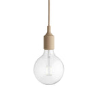Black / None E27 Pendant Light OPEN BOX