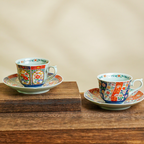 Mino Ware Ko-Imari Coffee Cup Gift Set