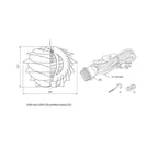 White / White Cord and Plug / Medium: 18.9 in diameter Carmina Pendant Light OPEN BOX