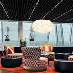 White / Black / Hardwired with Canopy / Medium: 17.7 in width Eos Pendant Light OPEN BOX