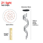 Nordic Crystal LED Chandelier