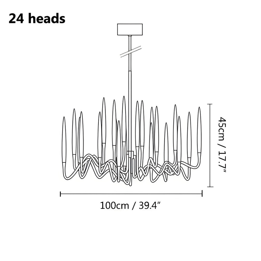 Modern Branch Chandelier & Floor Lamp