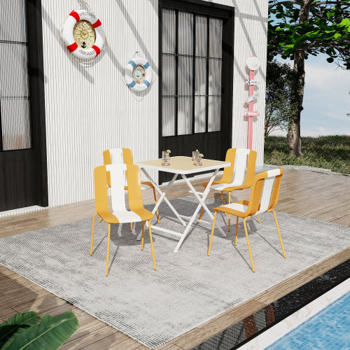 Holiday 4-Pack Modern Striped Chairs