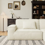 106.3 inch Modern Style Striped Compression sofa for Living Room & Bedroom