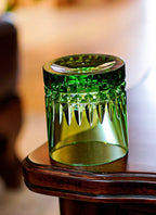 Edo Kiriko Hand-Cut Spearhead Glass