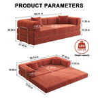 78.8" Modular Sectional Sofa Comfortable Armrest Sofa for Living Room