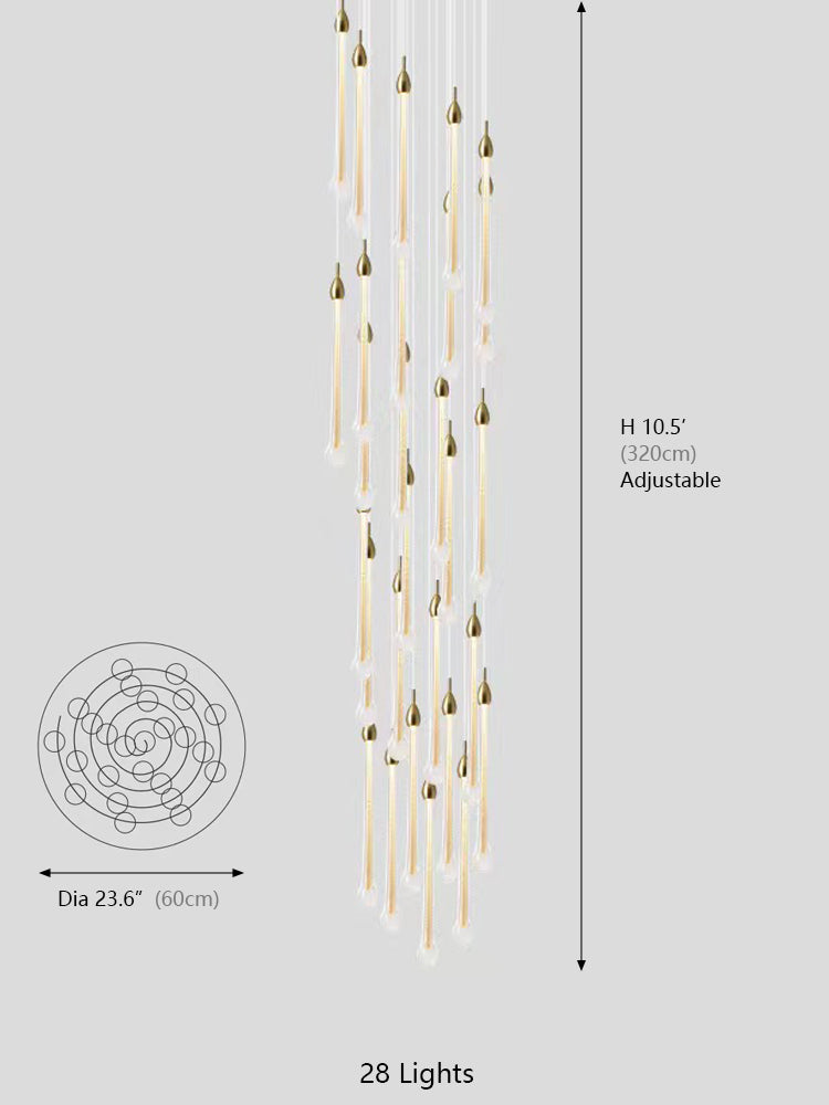 Allure Raindrop Shapes Chandelier