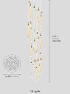 Allure Raindrop Shapes Chandelier