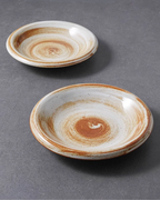 ALANIZ JIN Series Wood-Fired Gloss Rimmed Vintage Plate