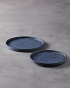 ALANIZ GIN Series Handcrafted Blue Snow Straight-Sided Plate