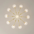 French Vintage Lily of the Valley Flower Chandelier