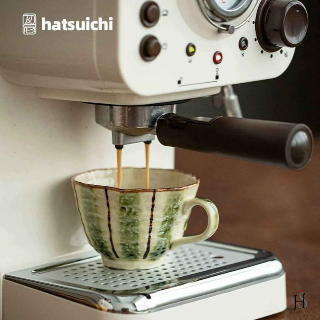 Hatsuichi Rustic Hand-Painted Ceramic Coffee Cup