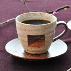 Hakuichi Handcrafted Vintage Ceramic Gold Leaf Autumn Reflection Mug Set