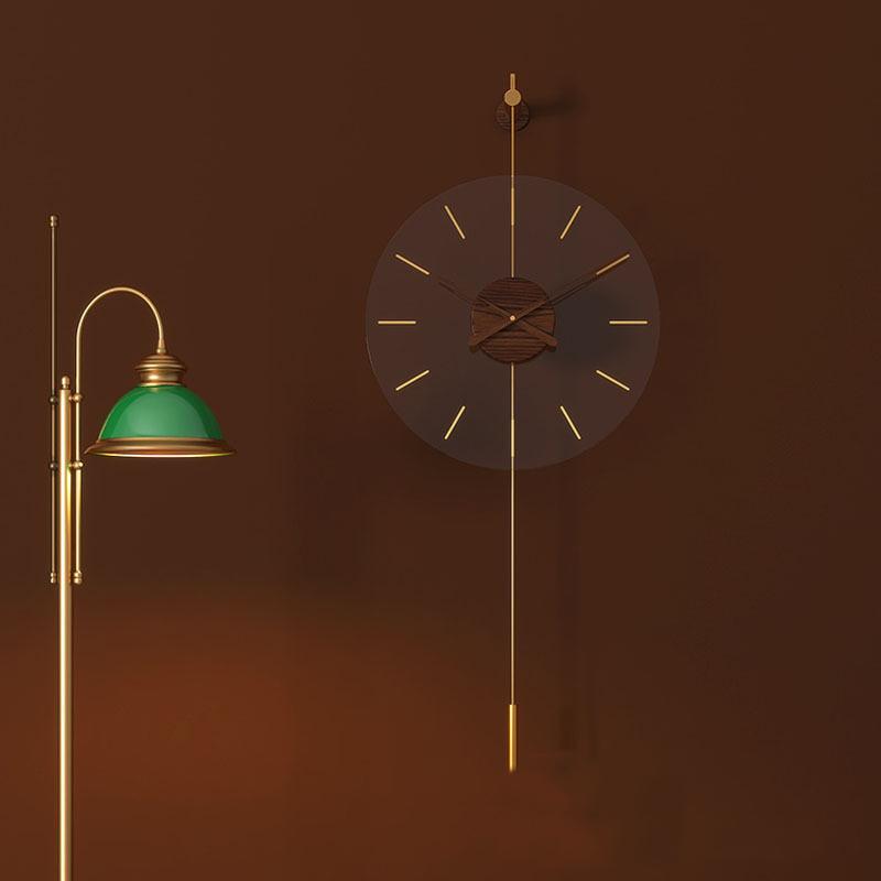 Nordic Walnut Wall Clock
