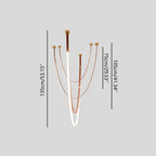 Shalom Leather Chandelier for Staircase