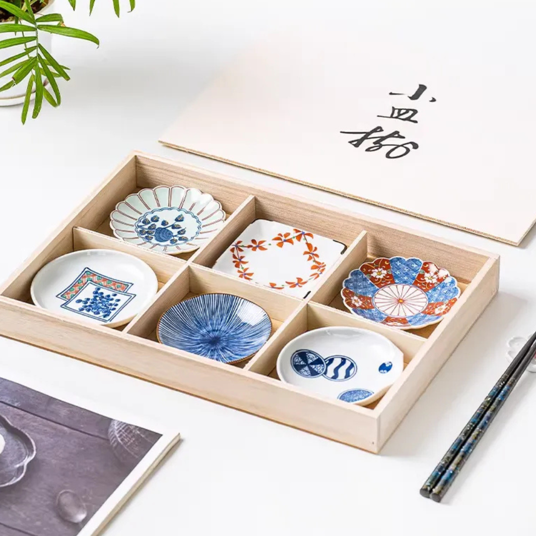 Arita Ware Blue & White Bean Soy Dish