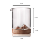 Mokushou Mountain Range Glass Tea Cup