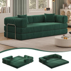 78.8" Modular Sectional Sofa, Convertible Pudding Block Sofa Bed for Living Room