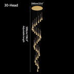 Luxury Water Drop Pendant Chandelier for Living Room