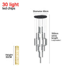 Nordic Crystal LED Chandelier