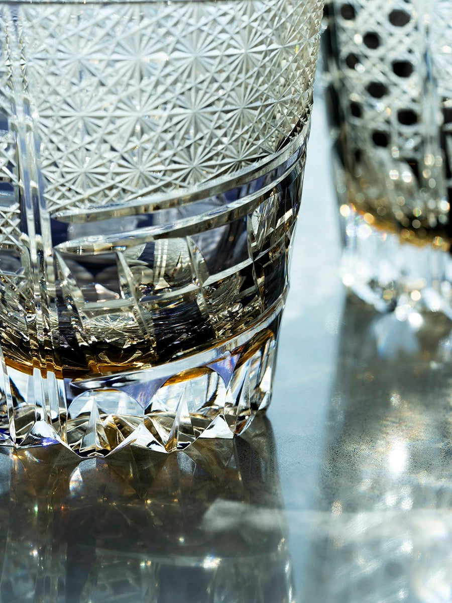 Edo Kiriko Hand-Carved Ryumoku Glass