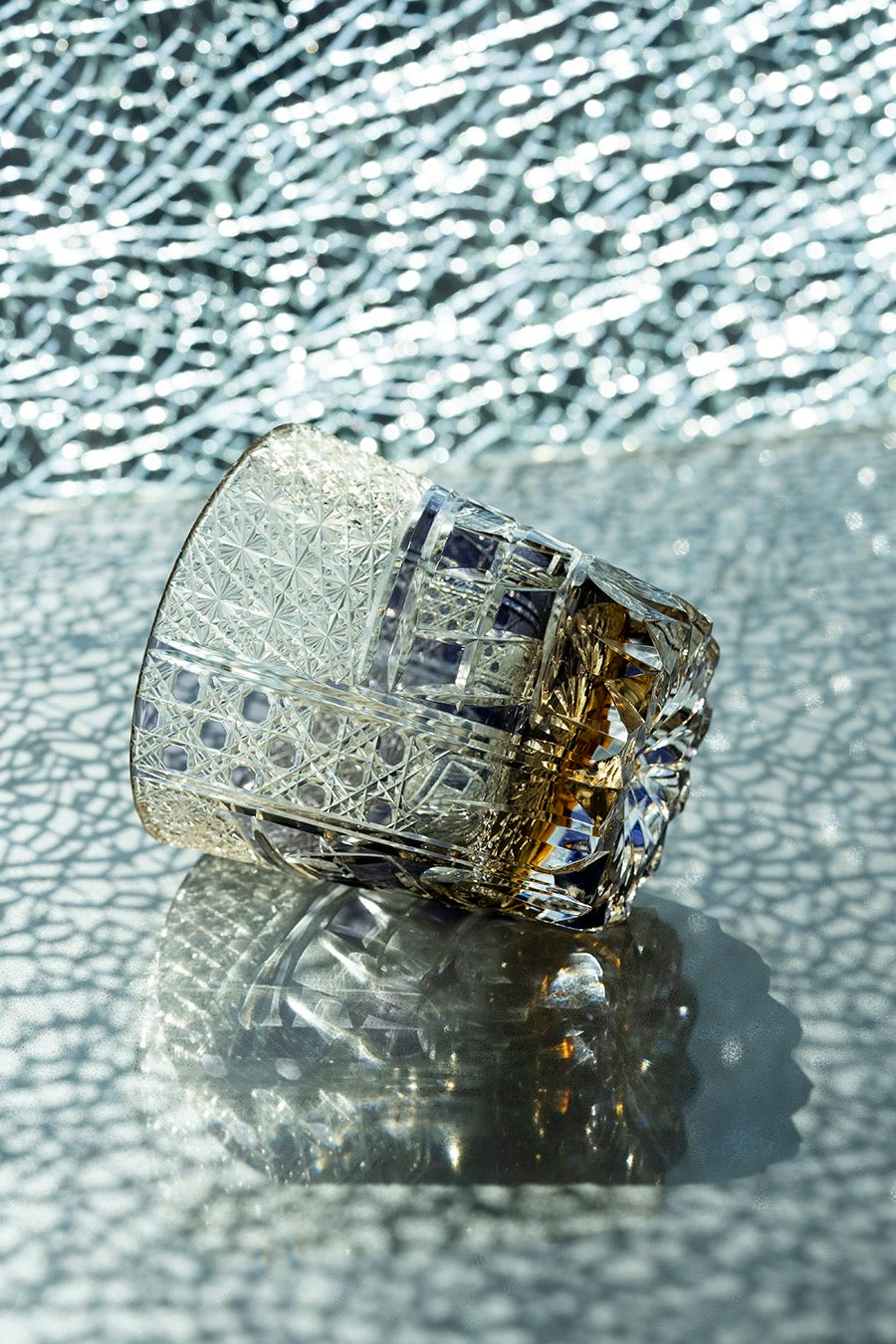 Edo Kiriko Hand-Carved Ryumoku Glass