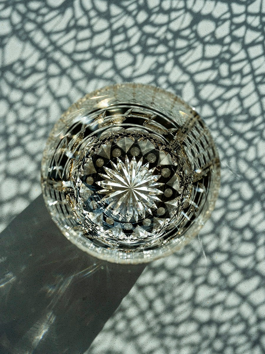 Edo Kiriko Hand-Carved Ryumoku Glass