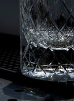 Edo Kiriko Hand-Carved K9 Crystal Star Whiskey Glass