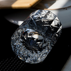 Edo Kiriko Hand-Carved K9 Crystal Star Whiskey Glass