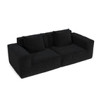 modular sofa can be converted into an oversized sofa bed Free conversion sofa set flexible configuration, soft corduroy cloud velvet fabric two person