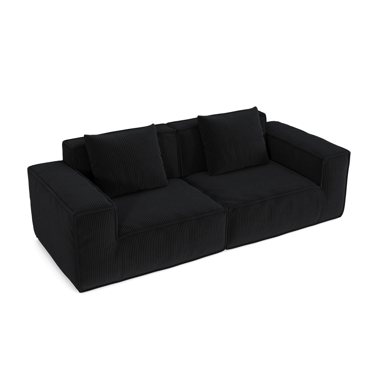 modular sofa can be converted into an oversized sofa bed Free conversion sofa set flexible configuration, soft corduroy cloud velvet fabric two person