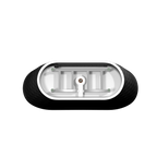 67'' acrylic freestanding bathtub with unique diamond pattern design: spacious oval shape, Black finish, Chrome overflow and pop-up drain CUPC