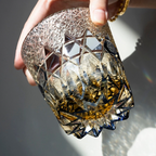 Edo Kiriko Hand-Carved Fluorite Whisky Glass