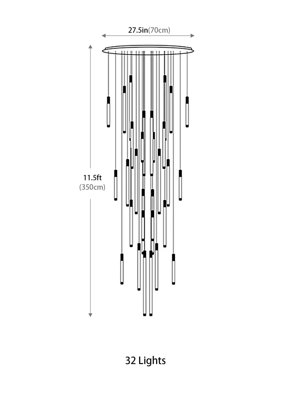Modern Light Luxury Multi Chandelier