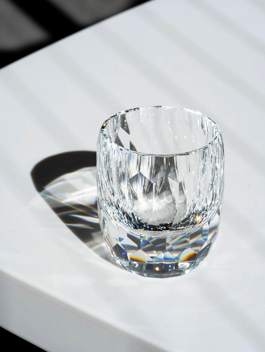 Edo Kiriko Hand-Carved Diamond Whiskey Glass