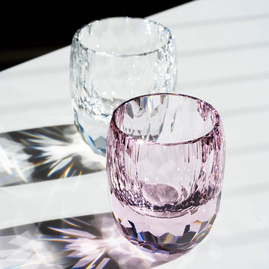 Edo Kiriko Hand-Carved Diamond Whiskey Glass