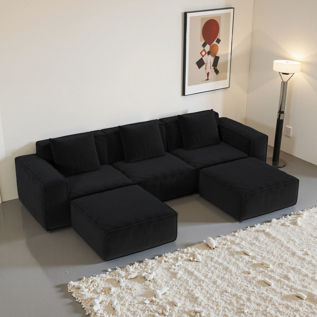 Cloud Velvet Modular Sofa Bed