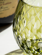 Edo Kiriko Hand-Carved Spider Eye Whisky Glass