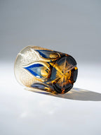 Edo Kiriko Hand-Carved Candle Flame Whiskey Glass