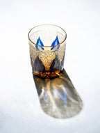 Edo Kiriko Hand-Carved Candle Flame Whiskey Glass