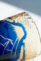 Edo Kiriko Hand-Carved Mount Fuji Whiskey Glass