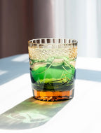 Edo Kiriko Hand-Carved Mount Fuji Whiskey Glass