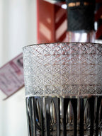 Edo Kiriko Hand-Carved Rainy Night Whiskey Glass