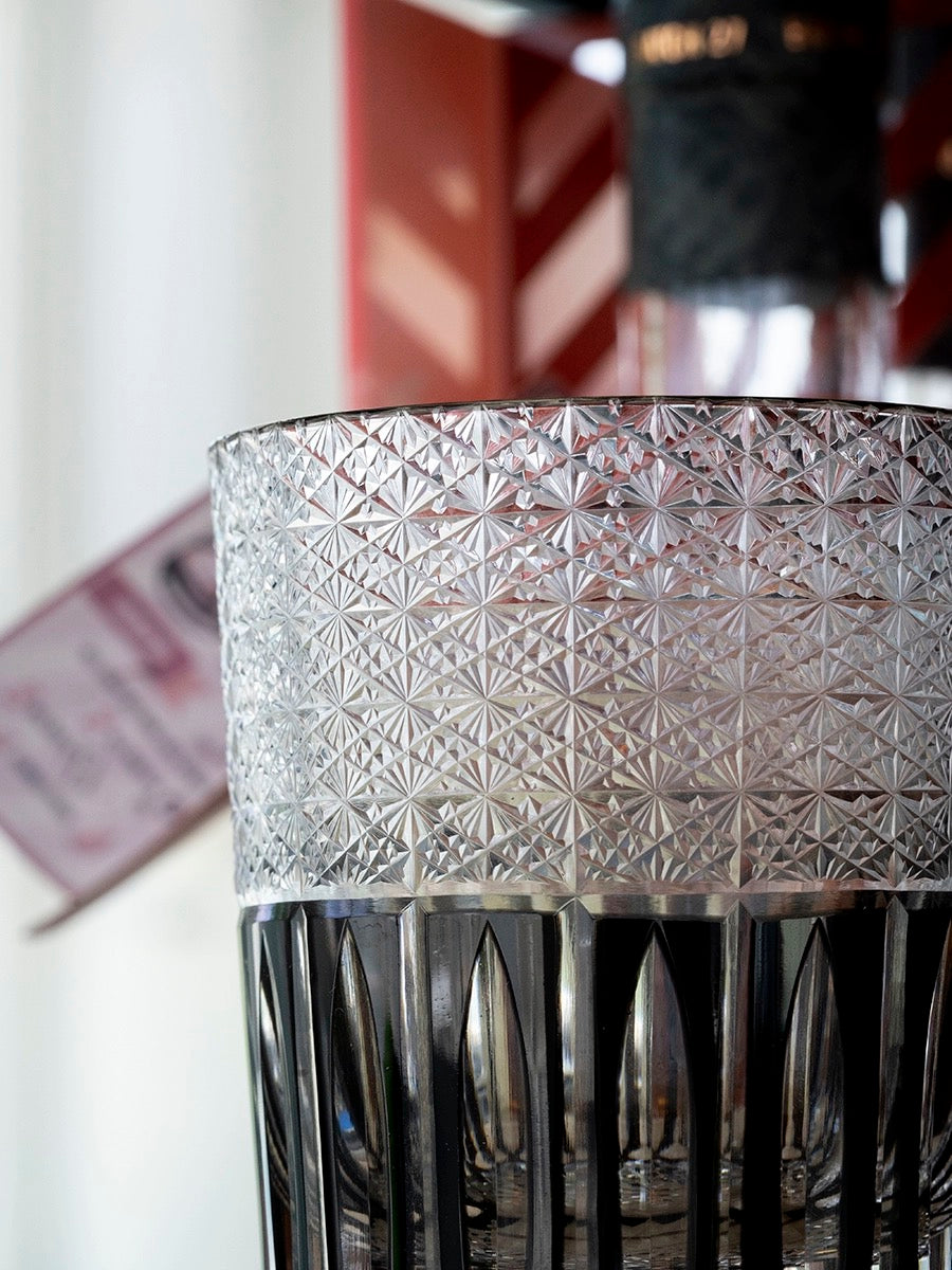 Edo Kiriko Hand-Carved Rainy Night Whiskey Glass