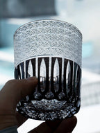 Edo Kiriko Hand-Carved Rainy Night Whiskey Glass